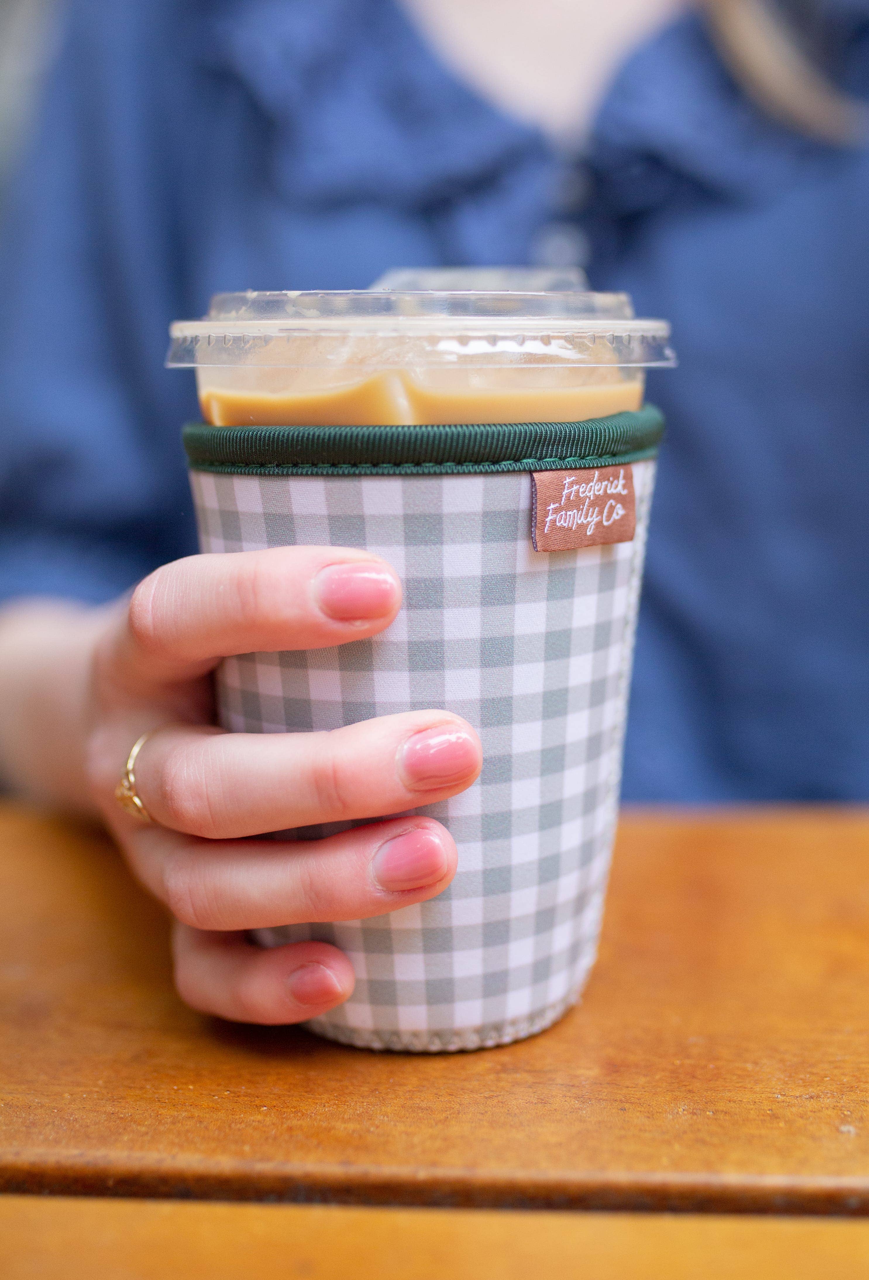 Iced Coffee Sleeve, Cute Reusable  Cup Holder Drink Sleeve, Coffee Lover Gift, Cold Drink Sleeve for Iced Coffee Cups