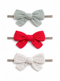 3-Pack Nylon Bows, Lucia