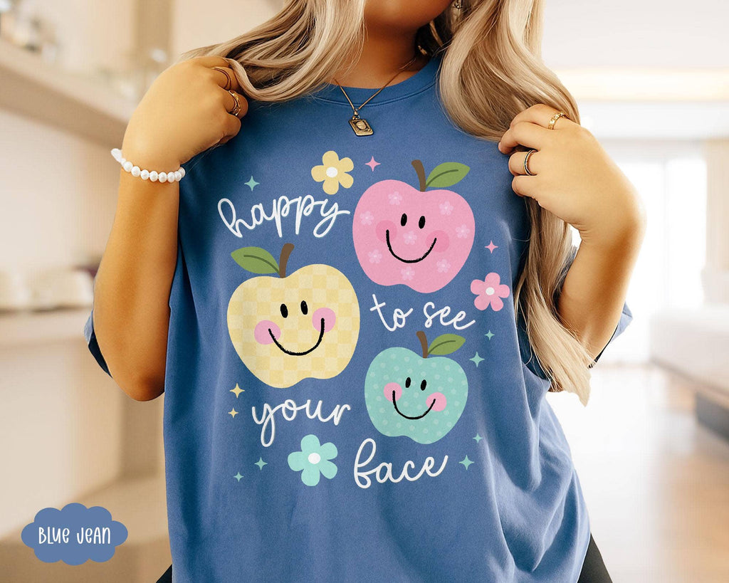 Comfort Colors Teacher Tee, Happy To See Your Face Sweater