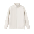 Zipper stand up collar cardigan jacket