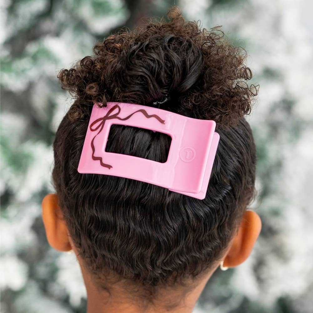 Just Add a Bow | Small | Flat Rectangle Hair Clip
