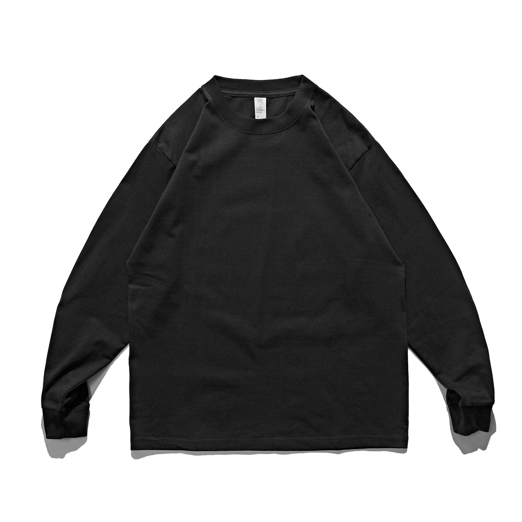 Solid Color Loose Long Sleeve Round Neck T-Shirt for Men and Women