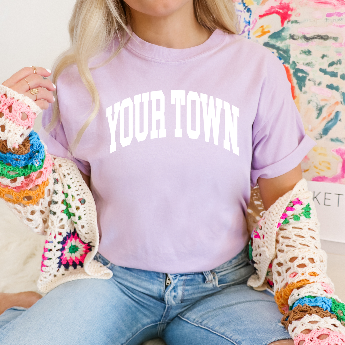 Custom City Comfort Colors Heavyweight Hometown T-Shirt