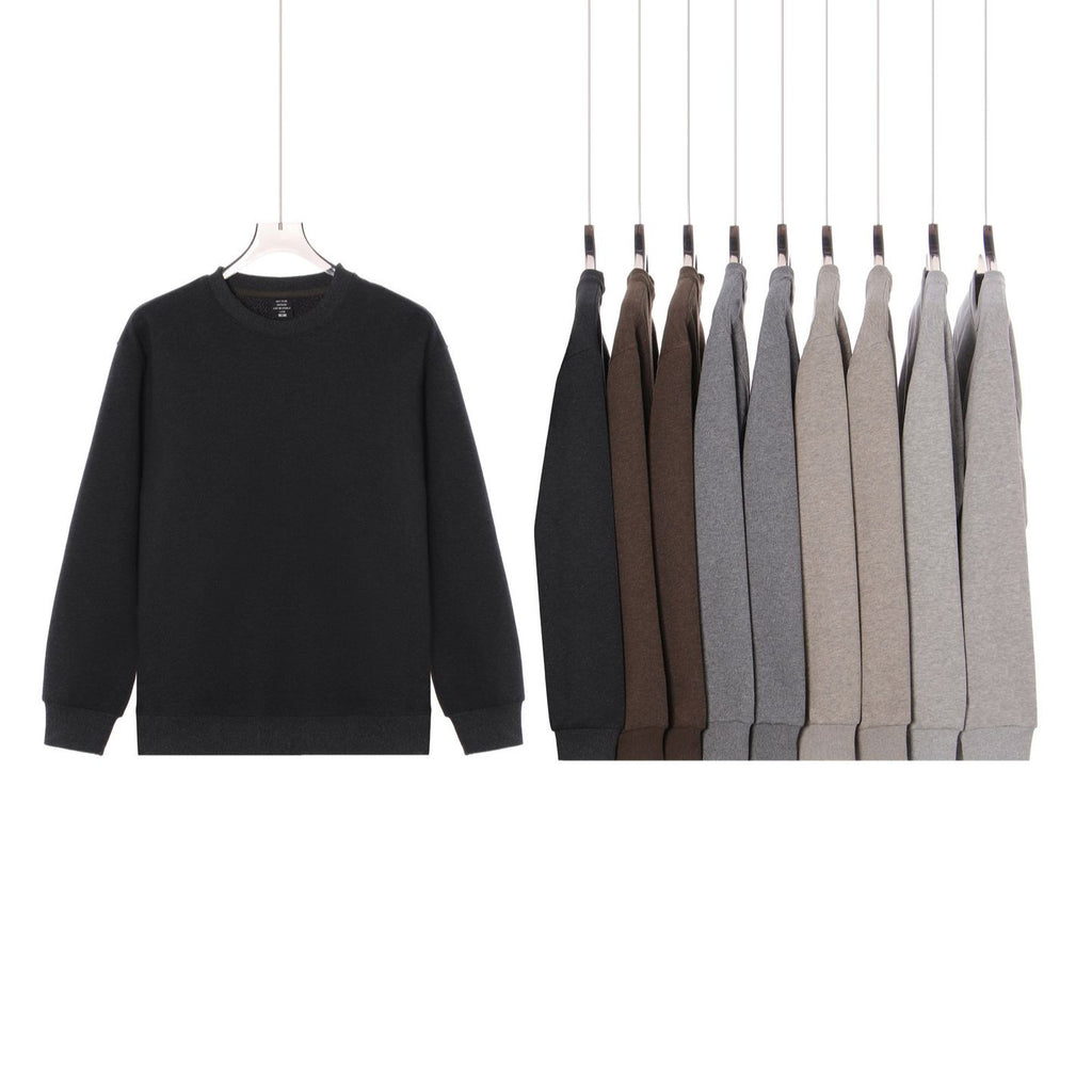 Loose round neck long sleeved sweatshirt for men
