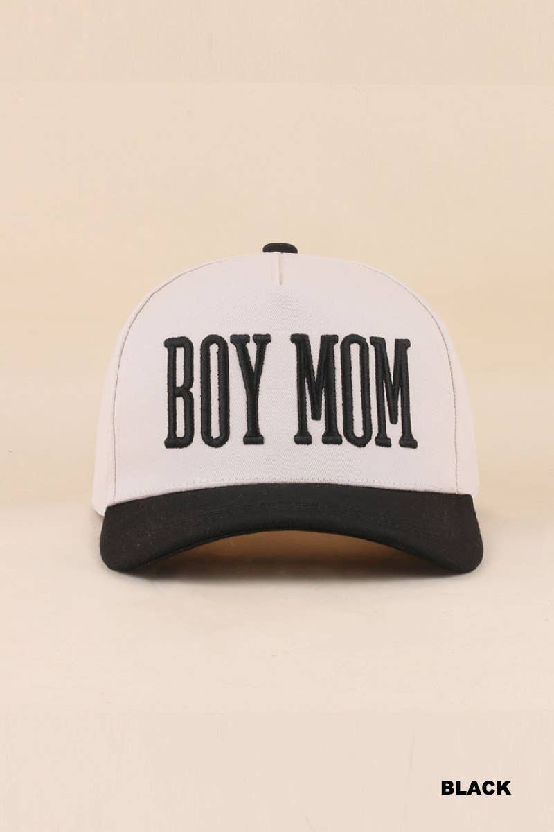 Boy Mom Two Tone Snapback Hat