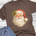 Christmas Vintage Santa with Holly Graphic Tee