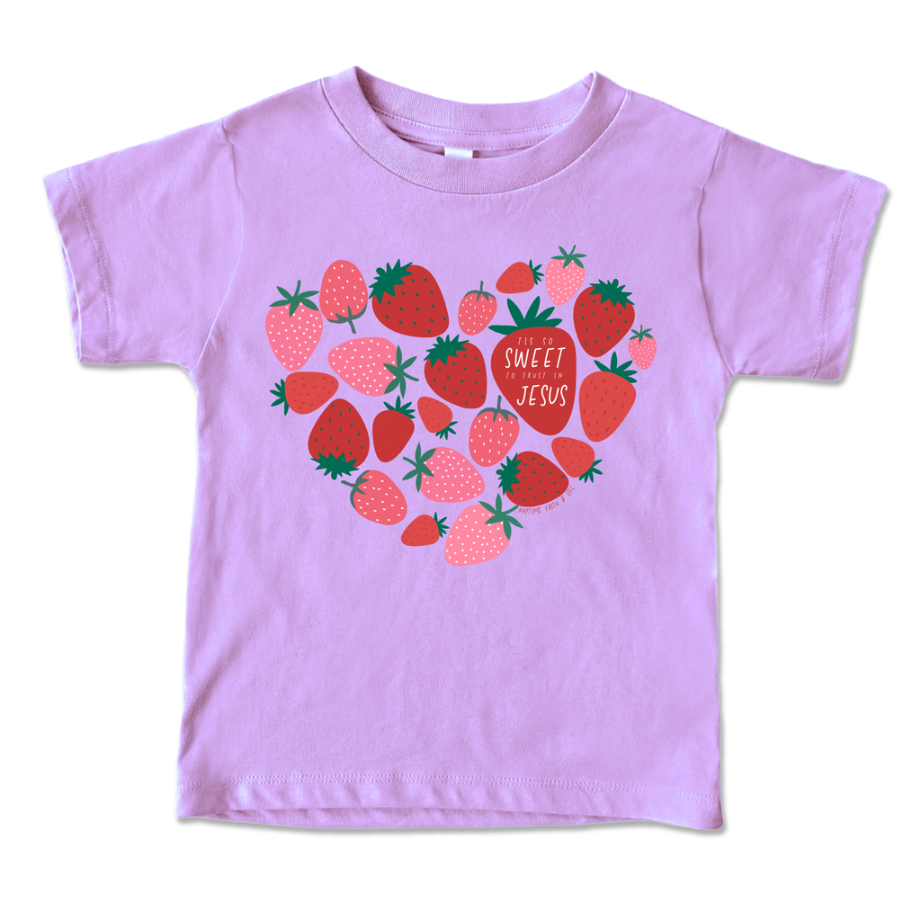 Tis So Sweet To Trust In Jesus Strawberry Toddler T-Shirt