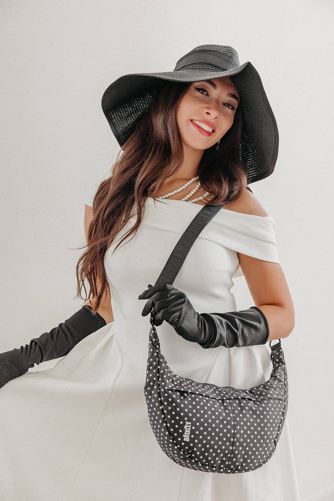 Pepper Dot Crescent Bag