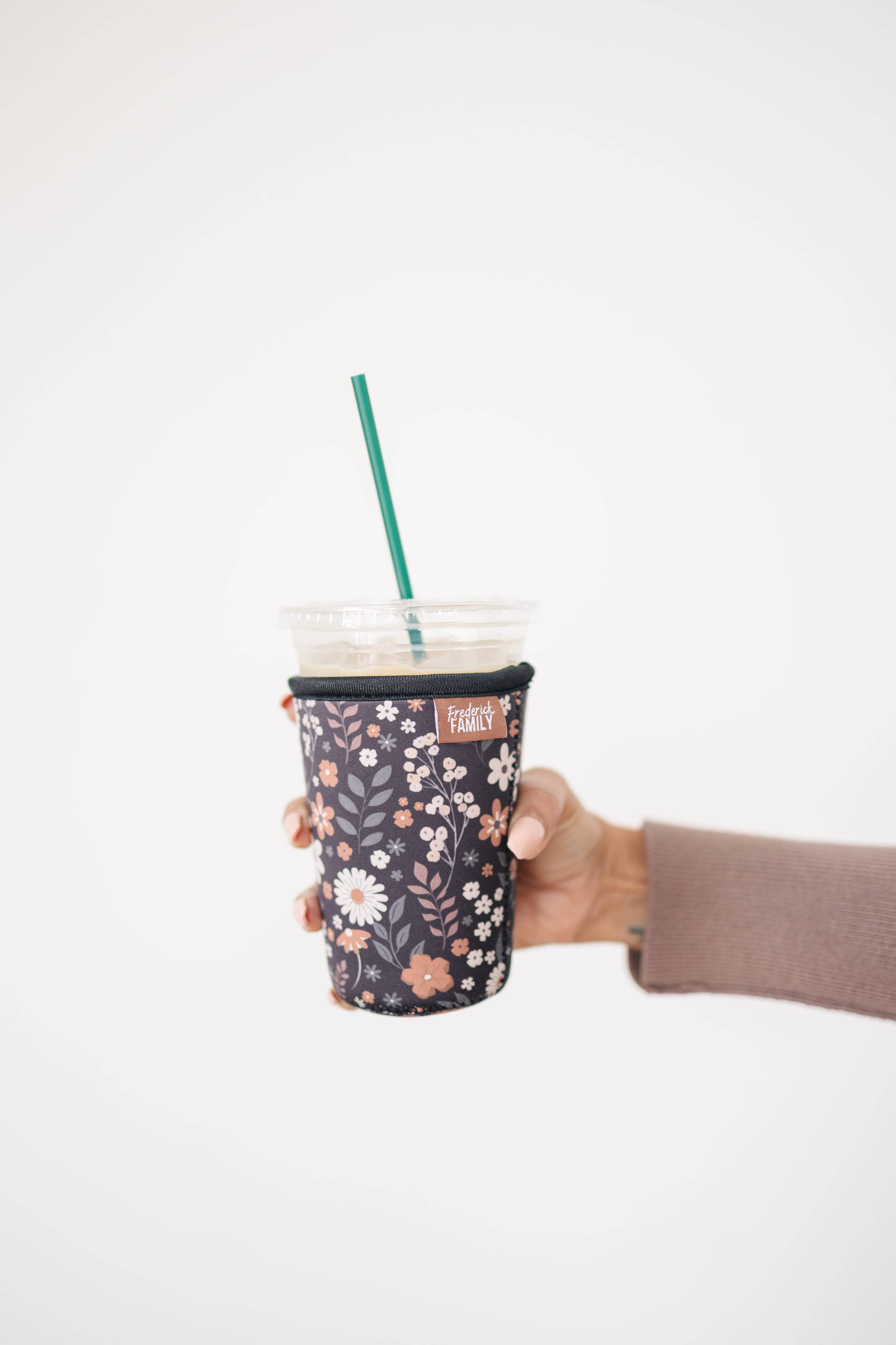 Iced Coffee Sleeve, Cute Reusable  Cup Holder Drink Sleeve, Coffee Lover Gift, Cold Drink Sleeve for Iced Coffee Cups