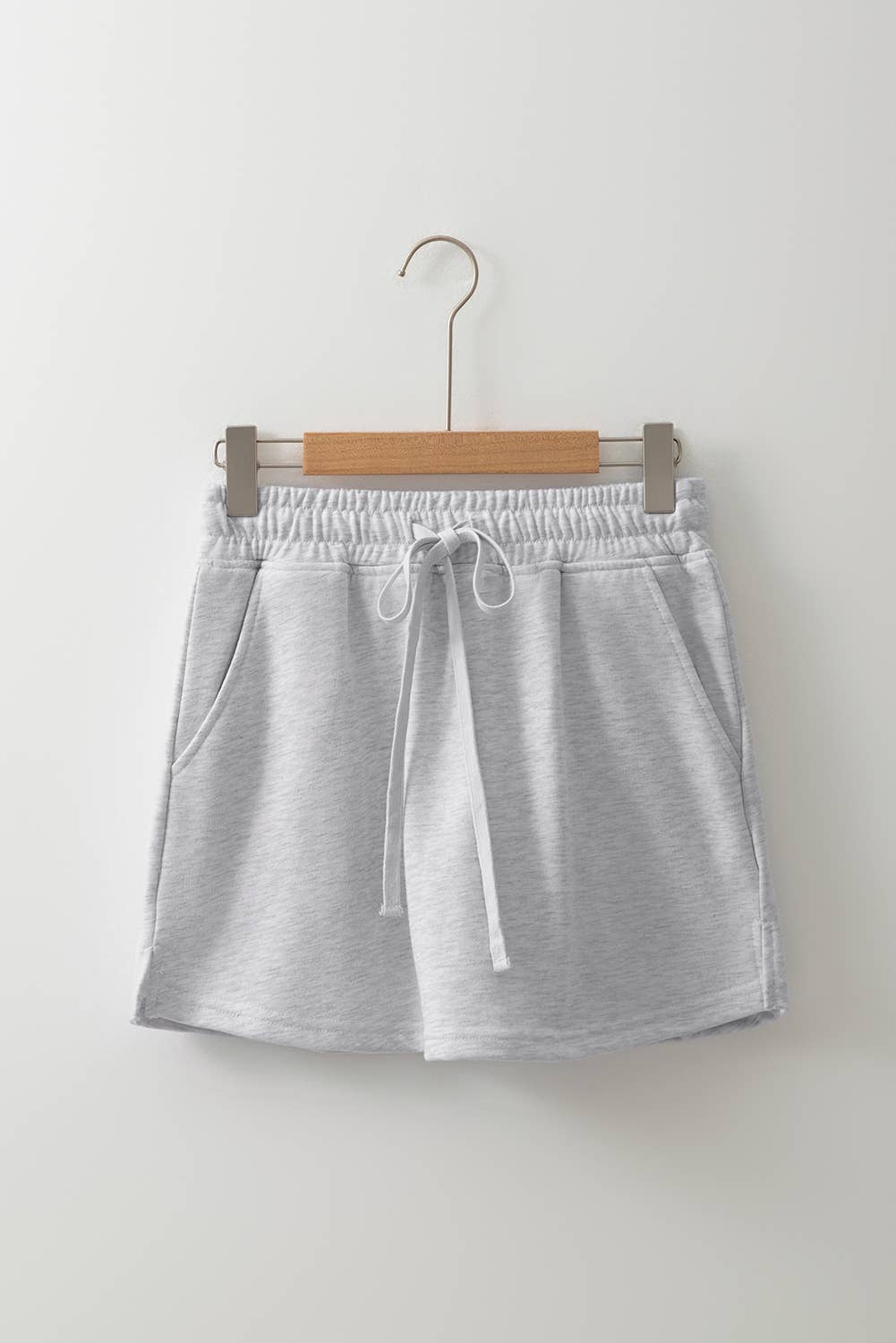 Casual Drawstring Mini French Terry Skort | S-XL