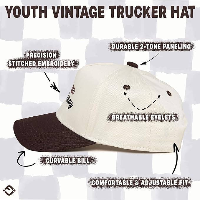 Kid/Baby 2-Tone Cap: Certified Mamas Boy Brown/Beige