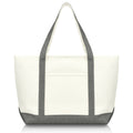 DALIX 23" Premium 24 oz. Cotton Canvas Shopping Tote Bag