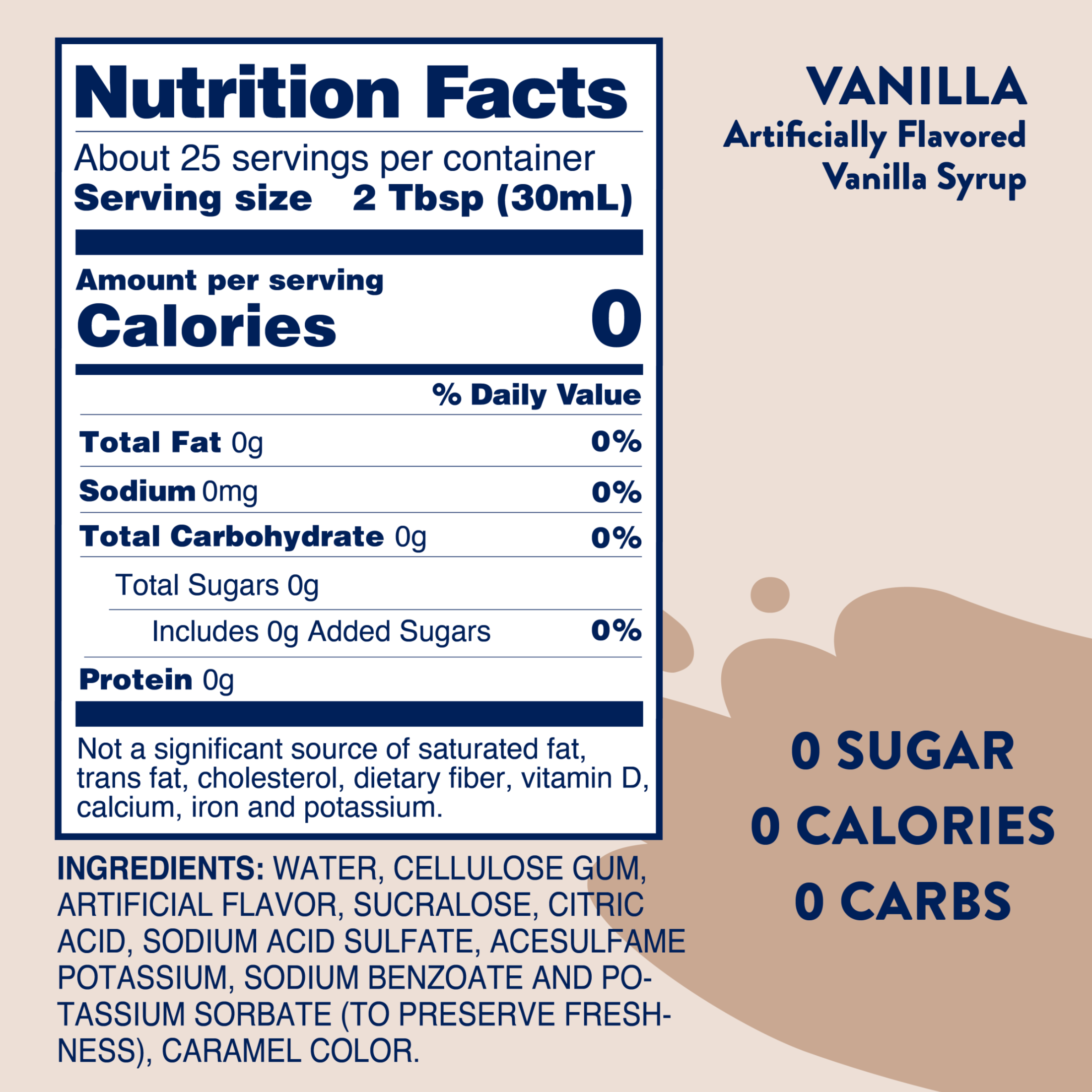 Sugar Free Vanilla Syrup