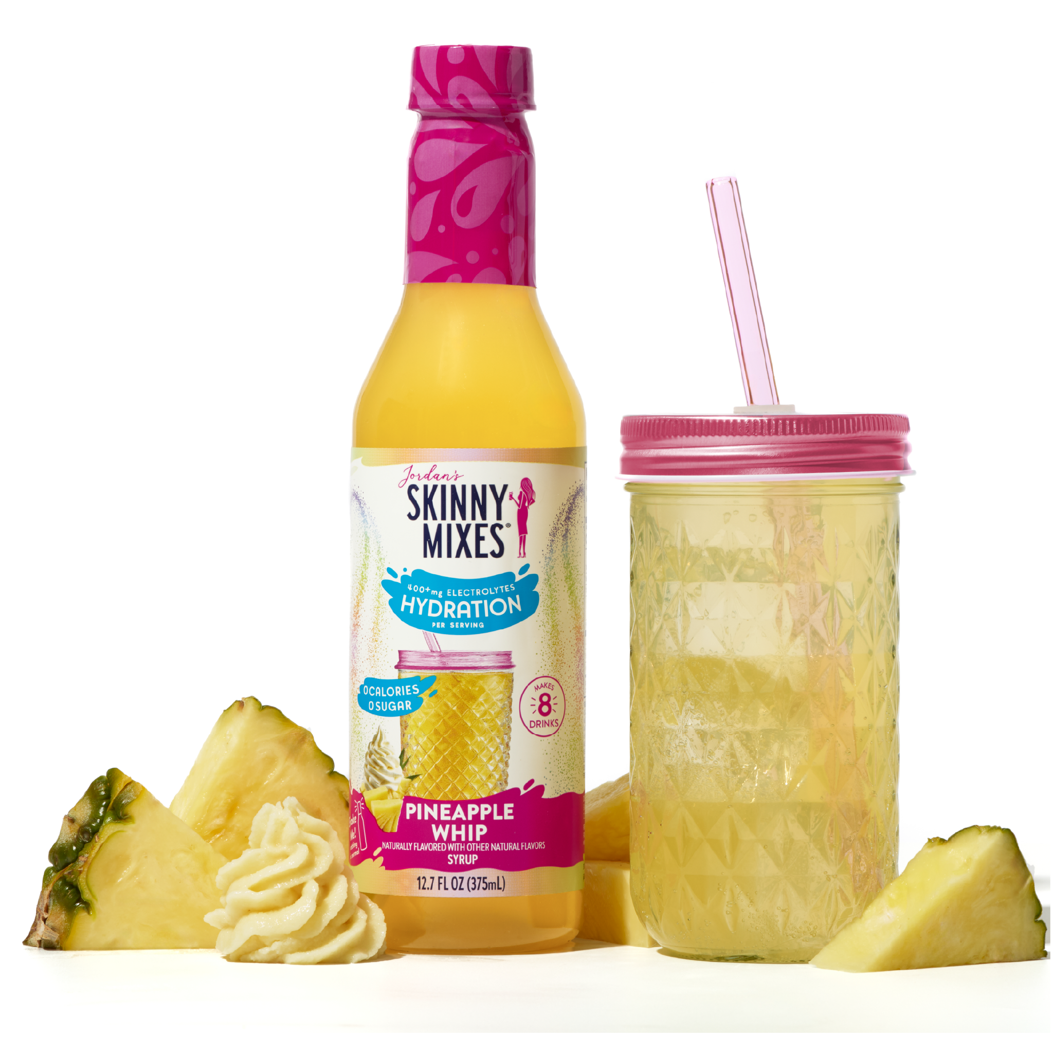 Sugar Free Pineapple Whip Hydration Syrup with Electrolytes - 375 ml