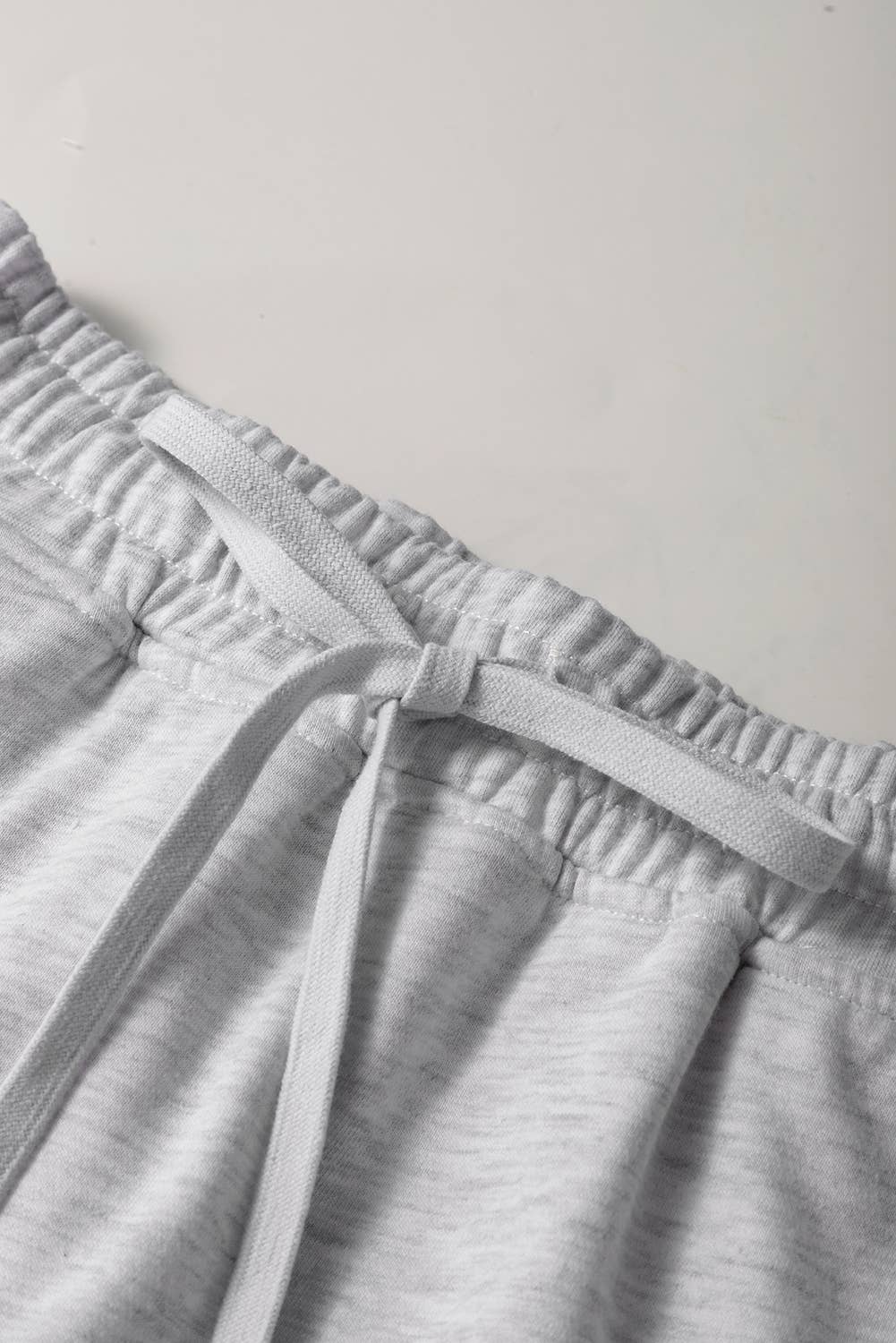 Casual Drawstring Mini French Terry Skort | S-XL
