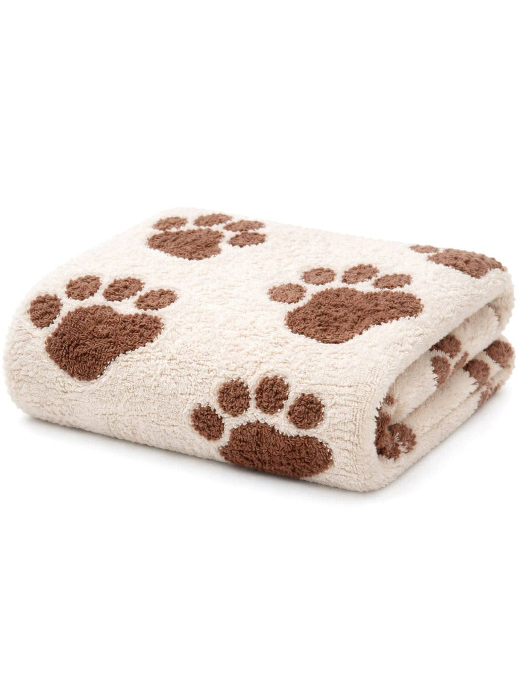 Phufy® Bliss Blanket, Chocolate/Cream Reversible Bear Paw