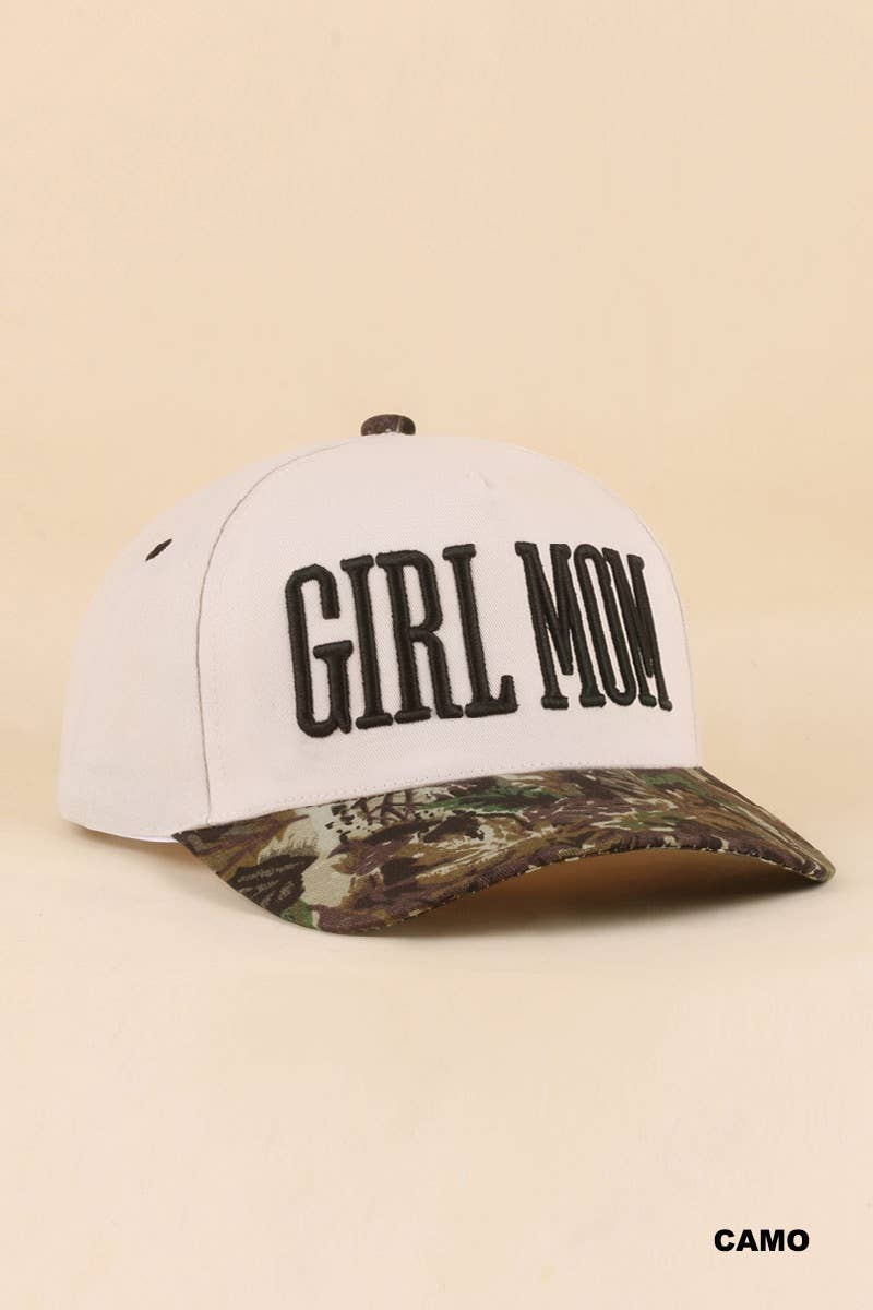 Girl Mom Two Tone Snapback Hat