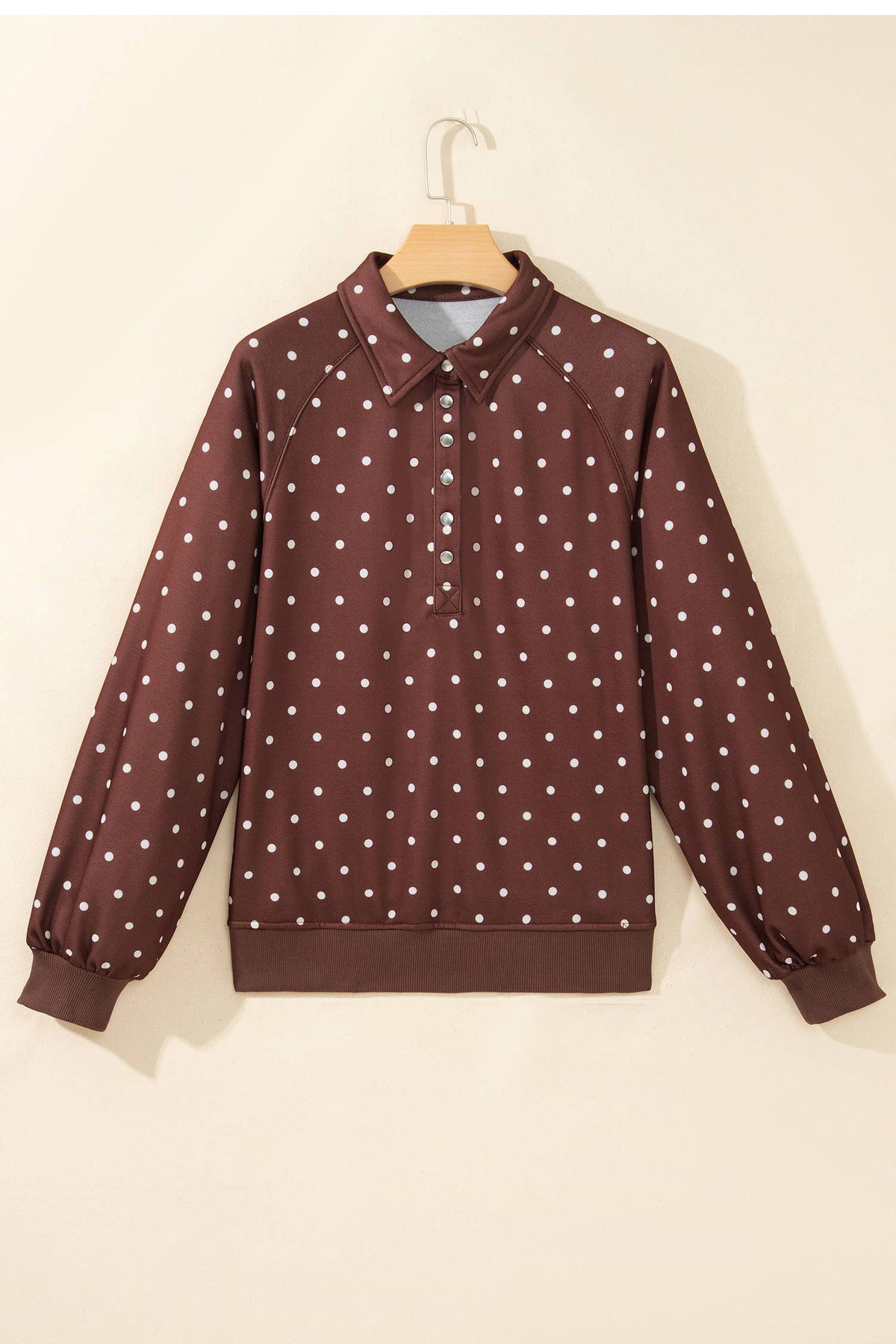 LAS Chocolate Chip Polka Dot Pullover Sweatshirt (S-XL)