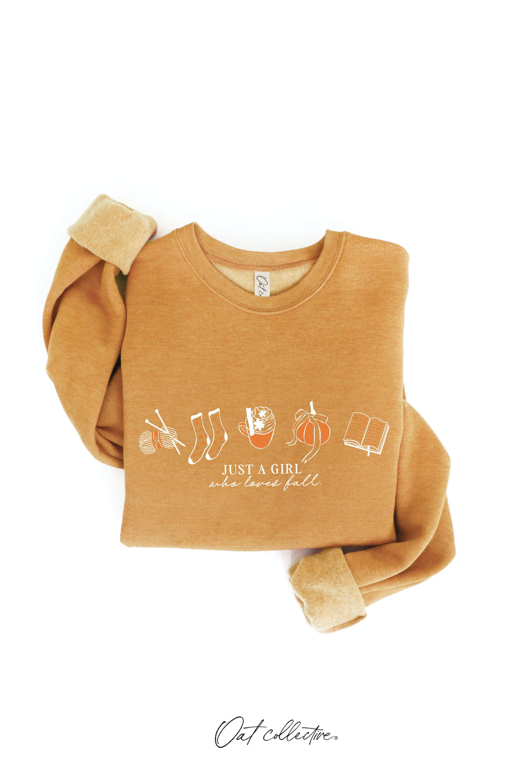 JUST A GIRL WHO LOVES FALL Graphic Sweatshirt