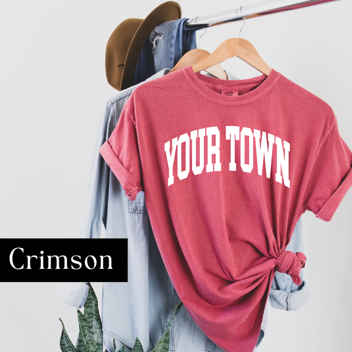 Custom City Comfort Colors Heavyweight Hometown T-Shirt