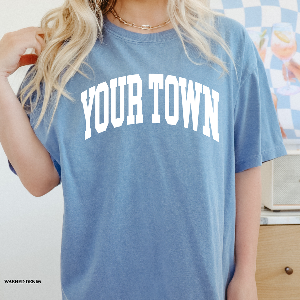 Custom City Comfort Colors Heavyweight Hometown T-Shirt