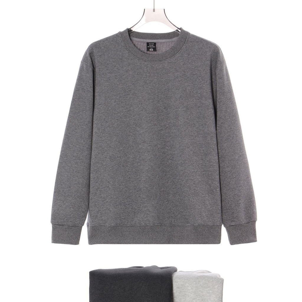 Loose round neck long sleeved sweatshirt for men