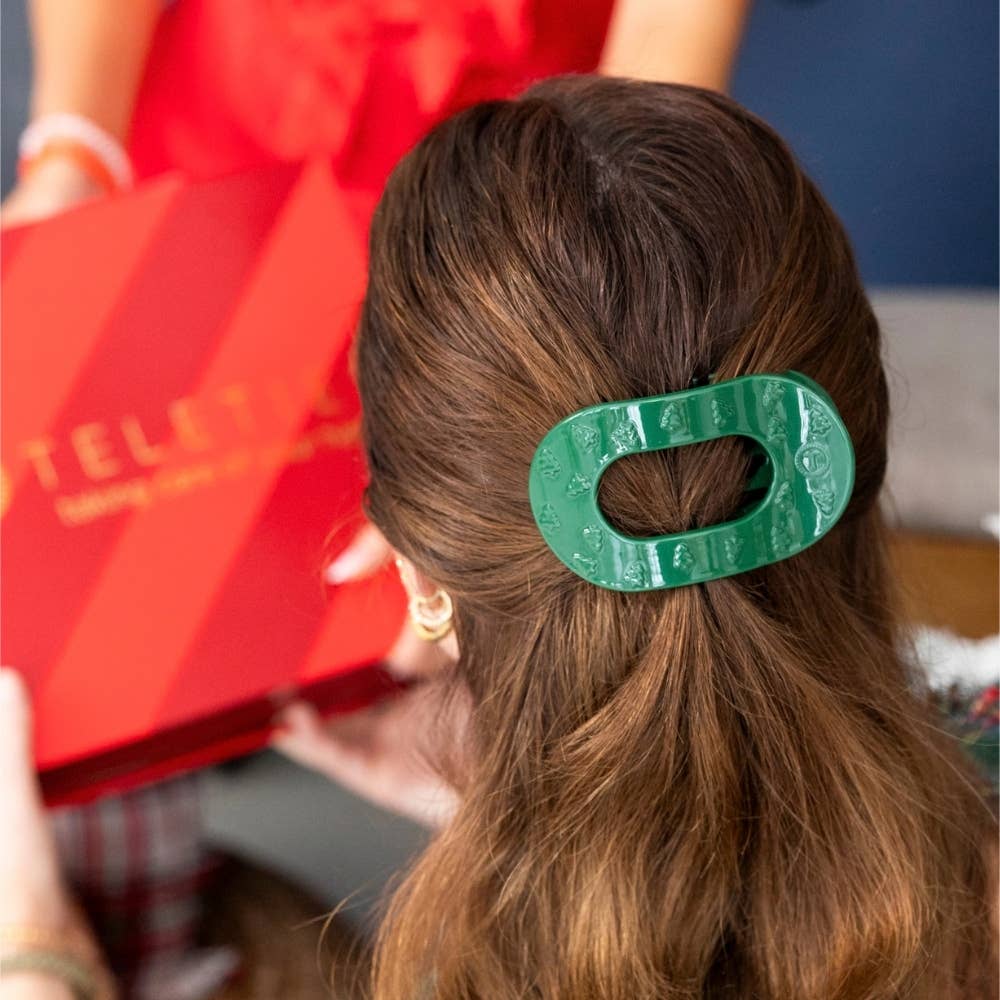 O Christmas Tree | Medium | Flat Round Hair Clip