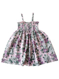 Muslin Smocked Tube Dress, Blissful Blossoms