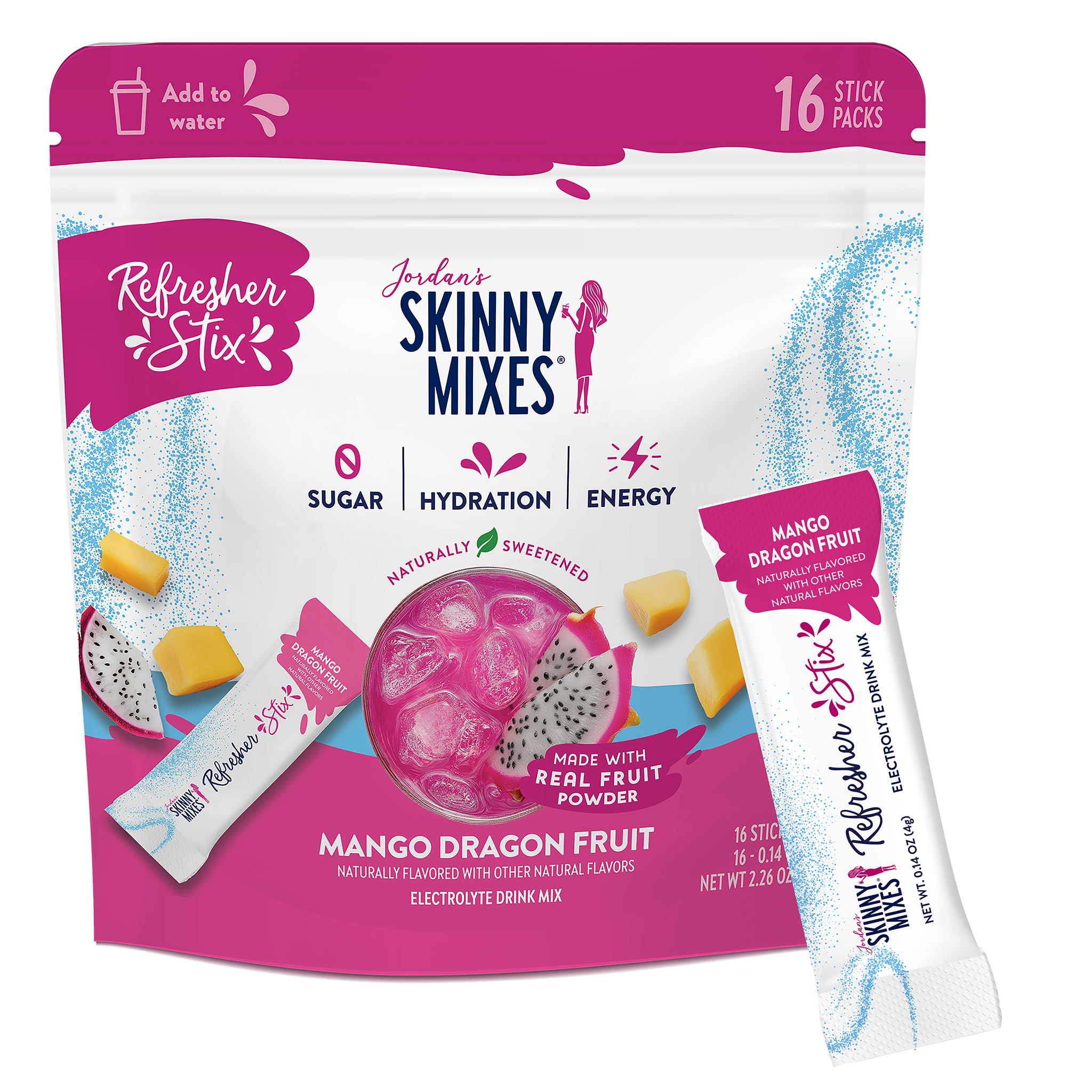 Refresher Stix 16 ct - Mango Dragon Fruit