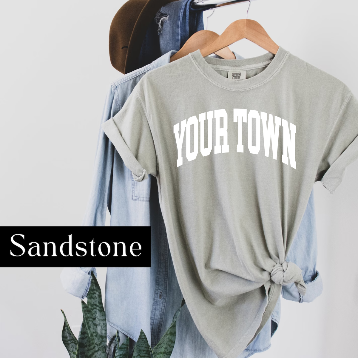 Custom City Comfort Colors Heavyweight Hometown T-Shirt