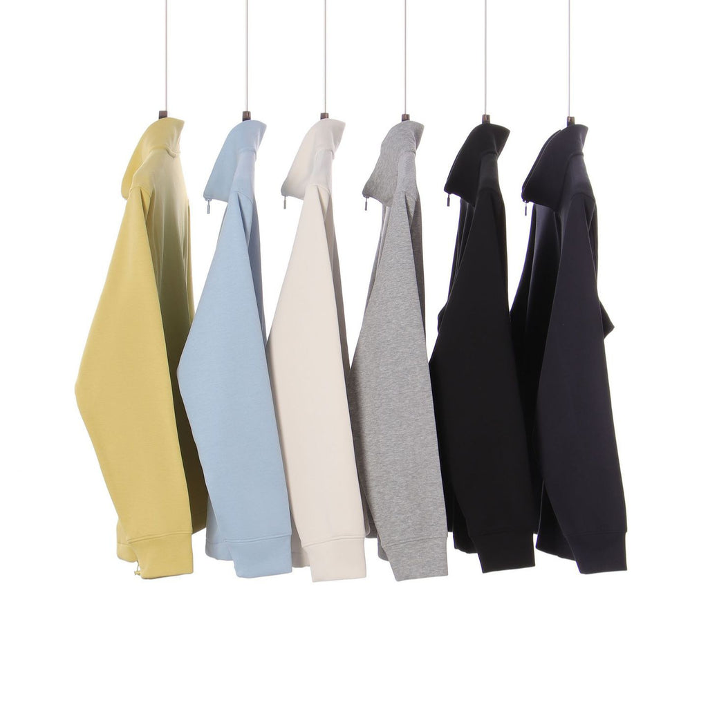 Zipper stand up collar cardigan jacket