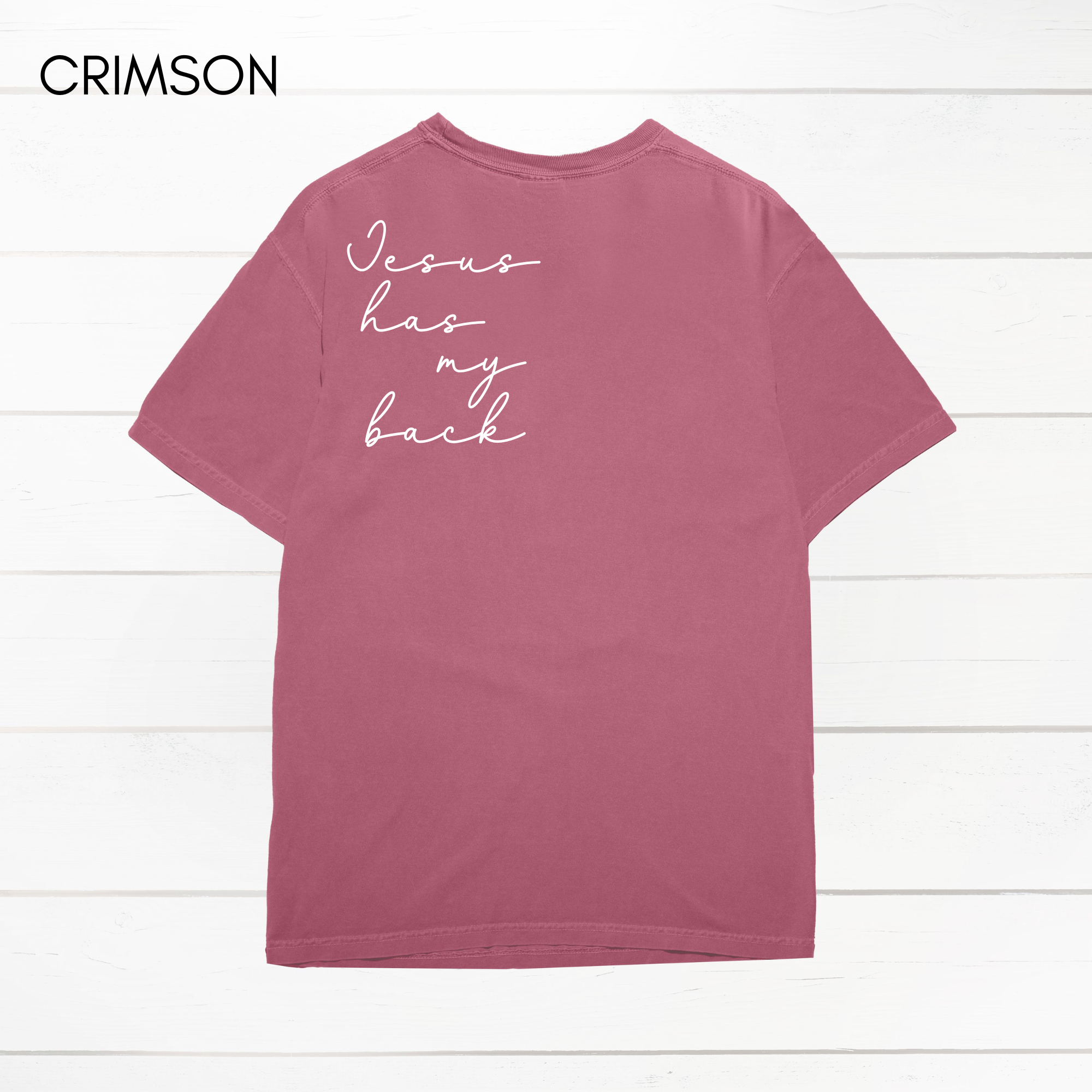 Jesus Has My Back Comfort Colors Heavyweight T-Shirt