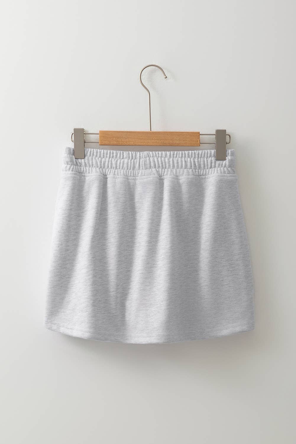 Casual Drawstring Mini French Terry Skort | S-XL