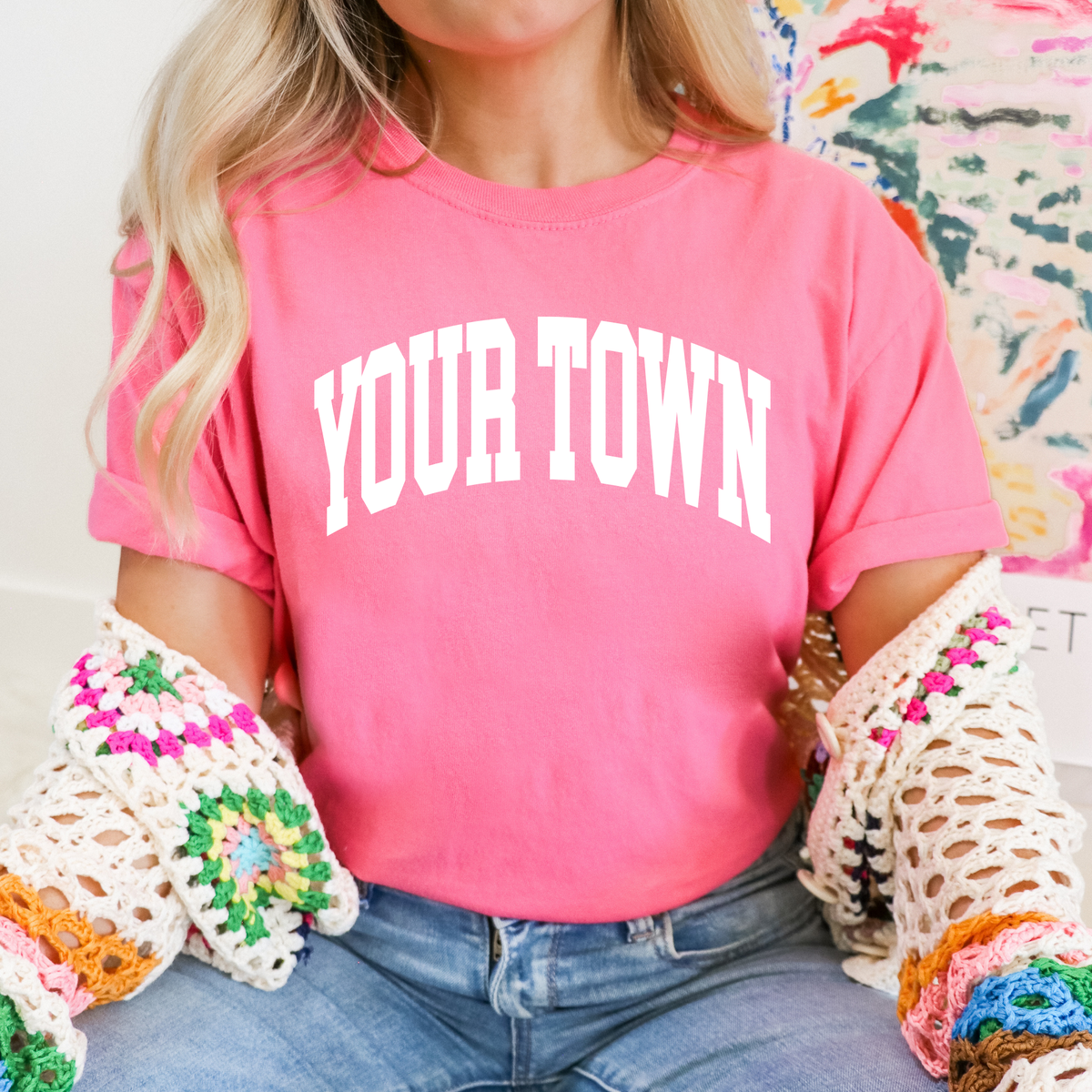 Custom City Comfort Colors Heavyweight Hometown T-Shirt