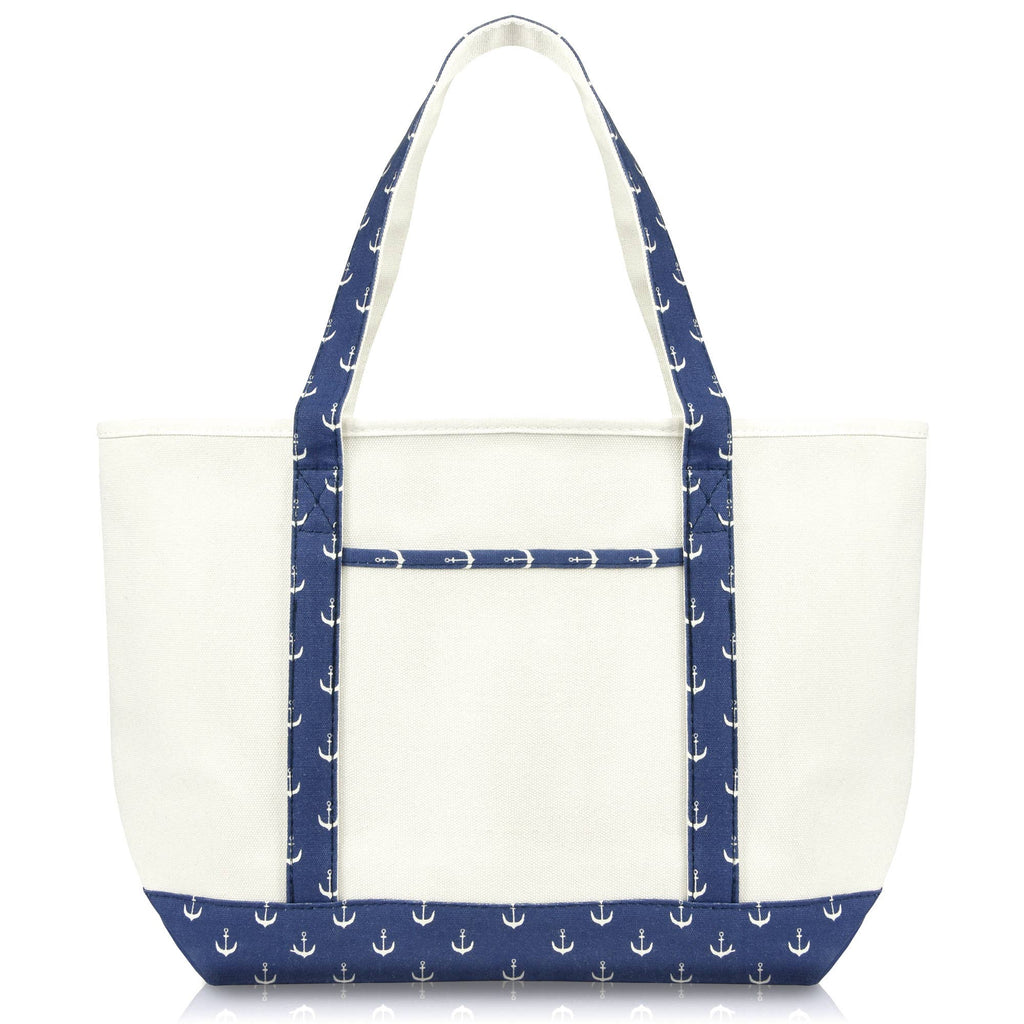 DALIX 23" Premium 24 oz. Cotton Canvas Shopping Tote Bag