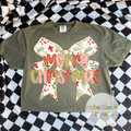 Merry Christmas Bow Christmas Graphic T-shirt