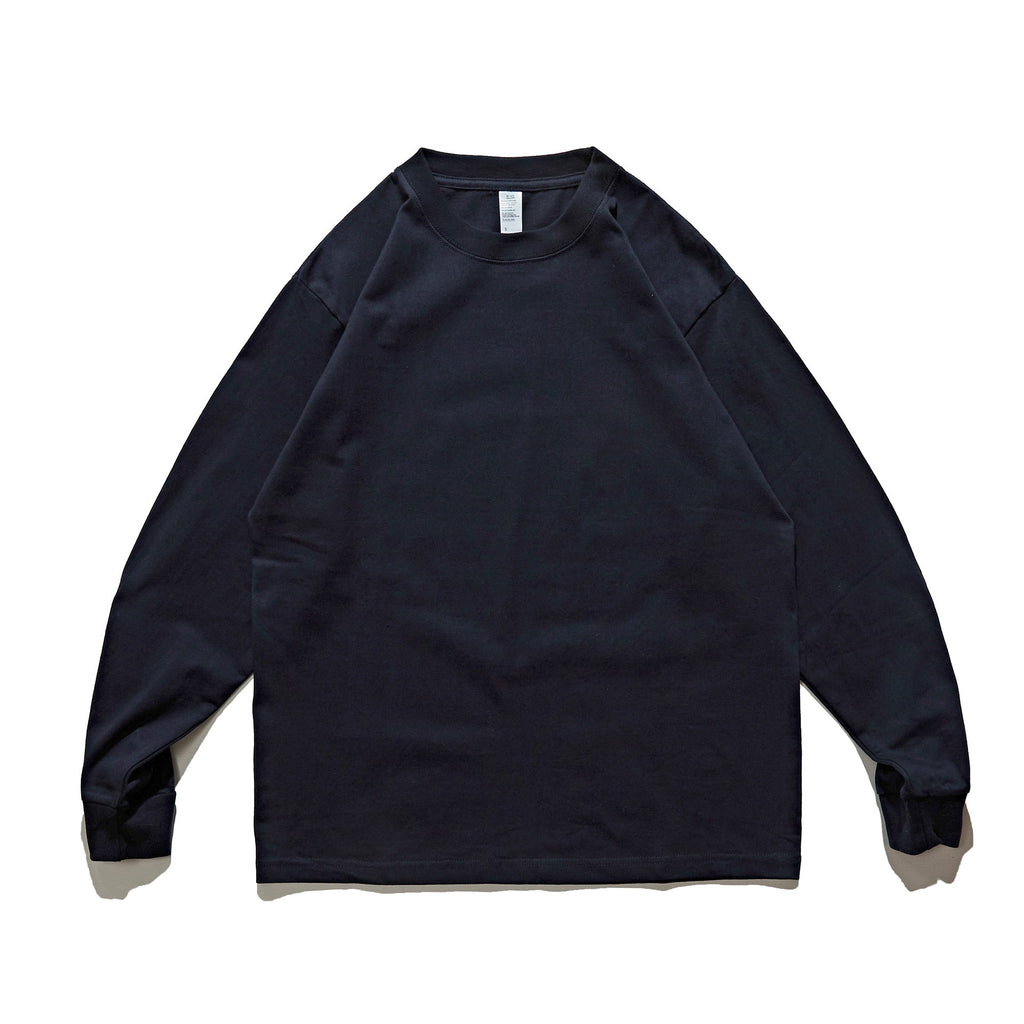 Solid Color Loose Long Sleeve Round Neck T-Shirt for Men and Women