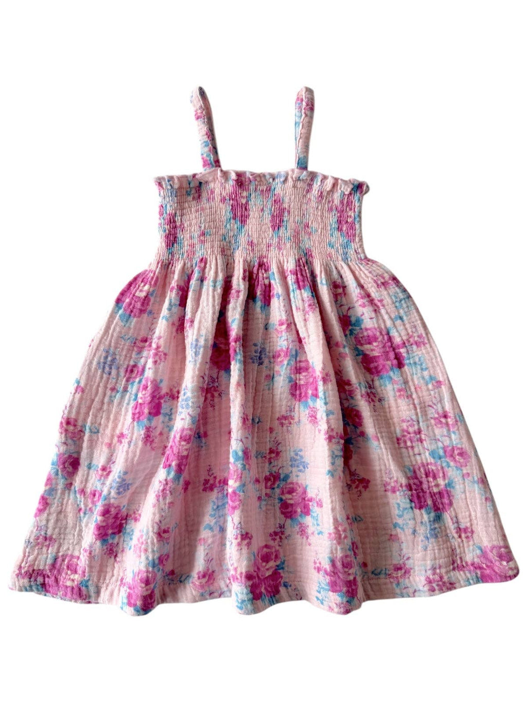 Muslin Smocked Tube Dress, Garden Secrets