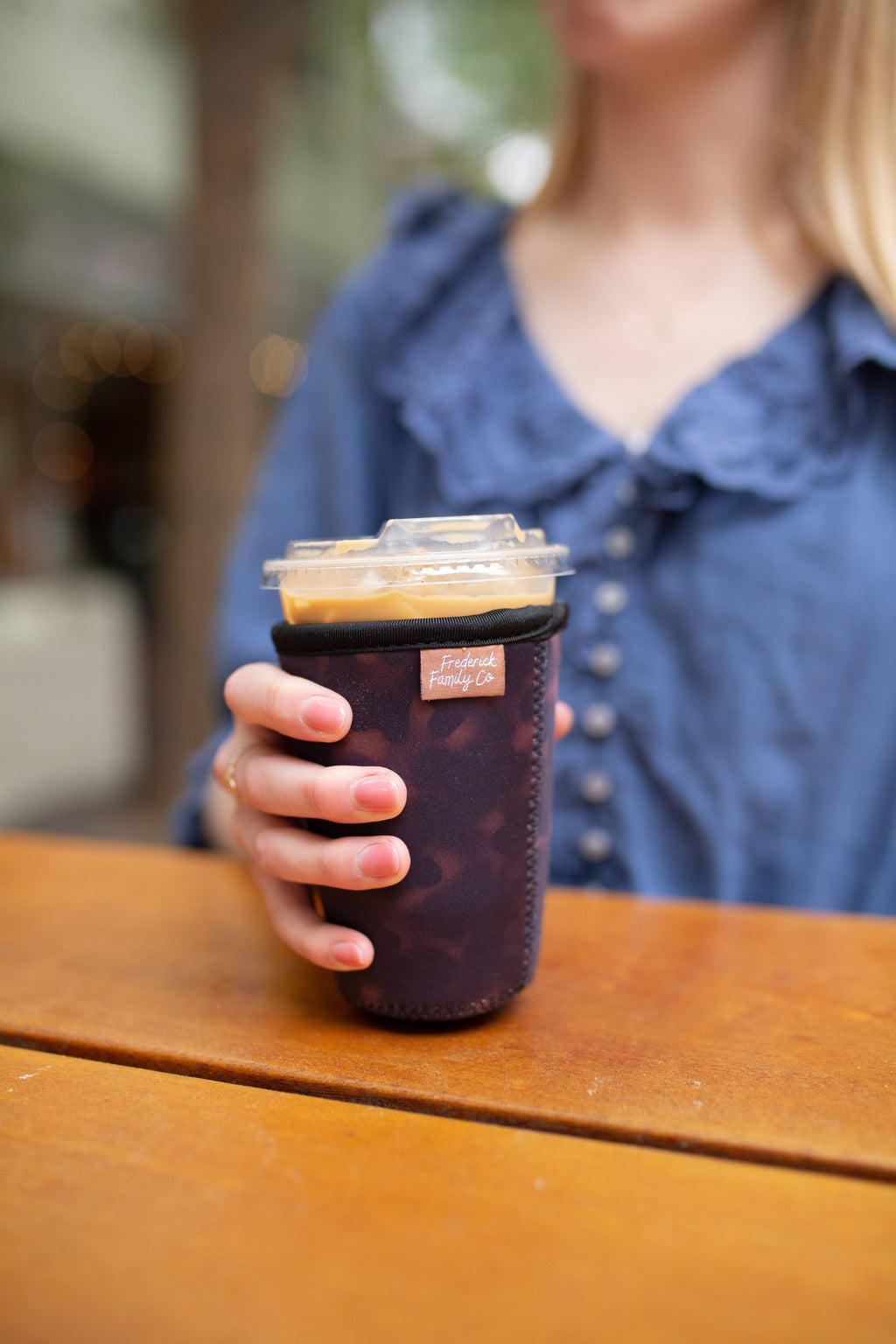 Iced Coffee Sleeve, Cute Reusable  Cup Holder Drink Sleeve, Coffee Lover Gift, Cold Drink Sleeve for Iced Coffee Cups
