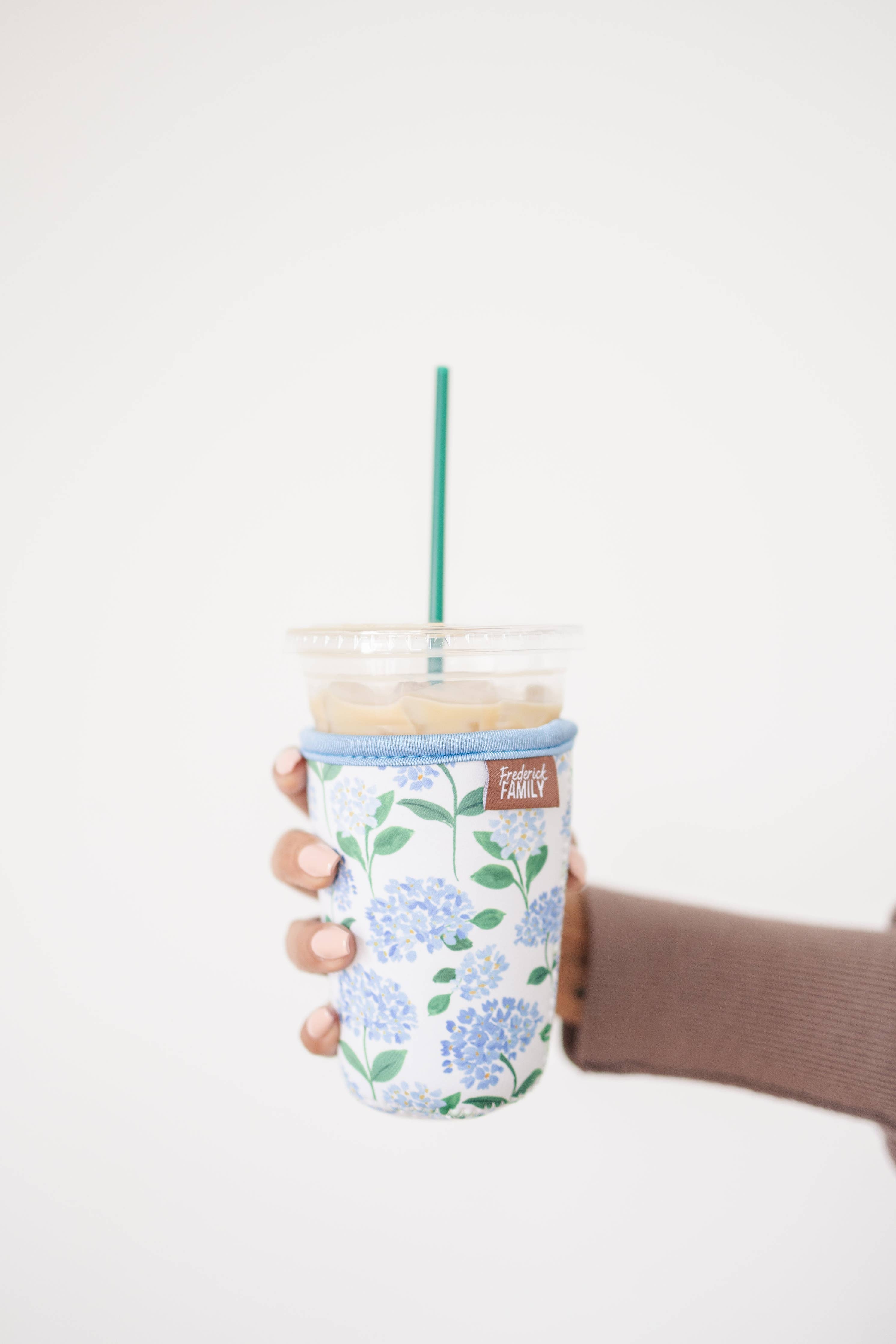 Iced Coffee Sleeve, Cute Reusable  Cup Holder Drink Sleeve, Coffee Lover Gift, Cold Drink Sleeve for Iced Coffee Cups