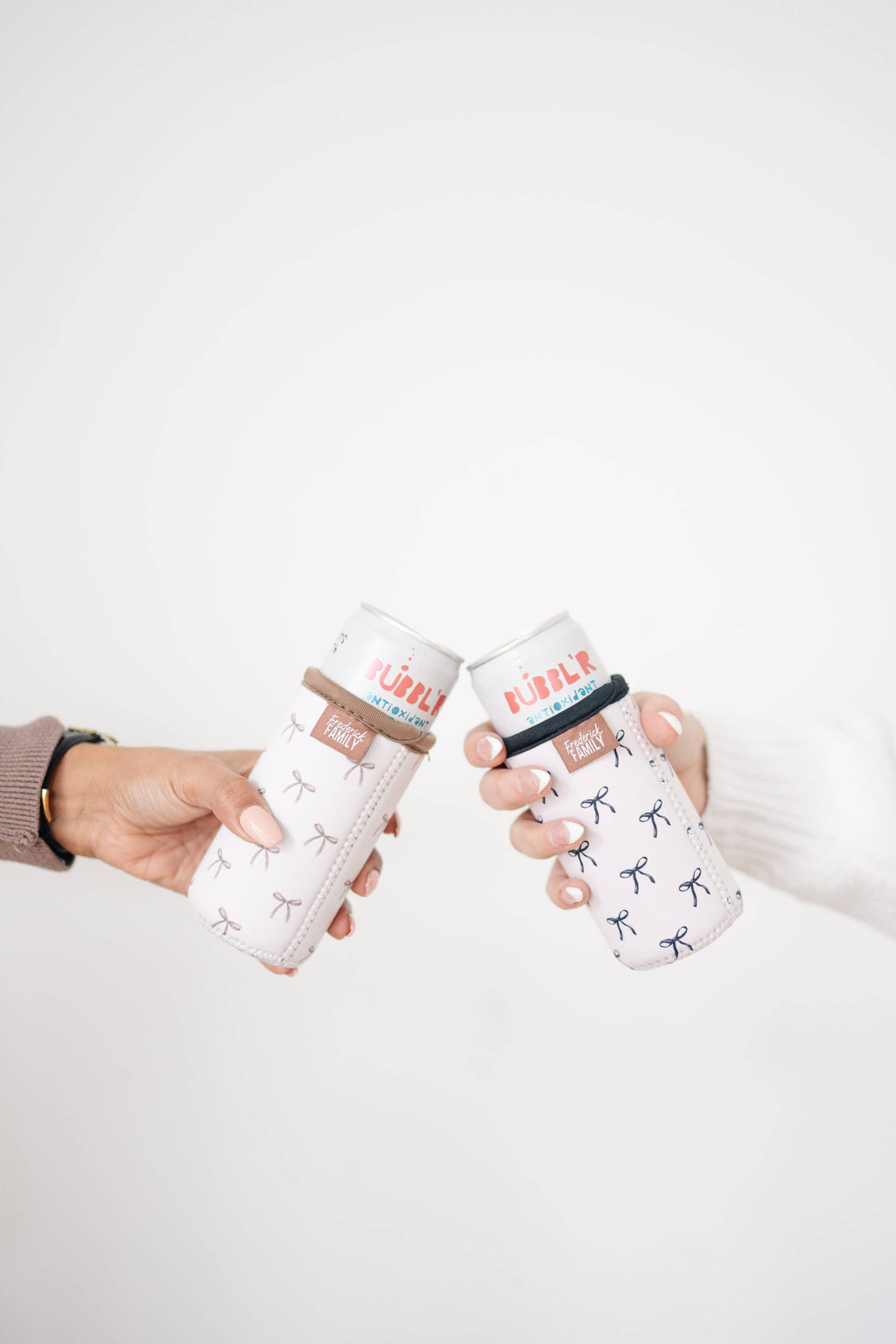Slim Can Drink Sleeves- Reusable Neoprene Coolers with Aesthetic Patterns, 12oz Skinny Can Holder for Seltzer Energy Drinks