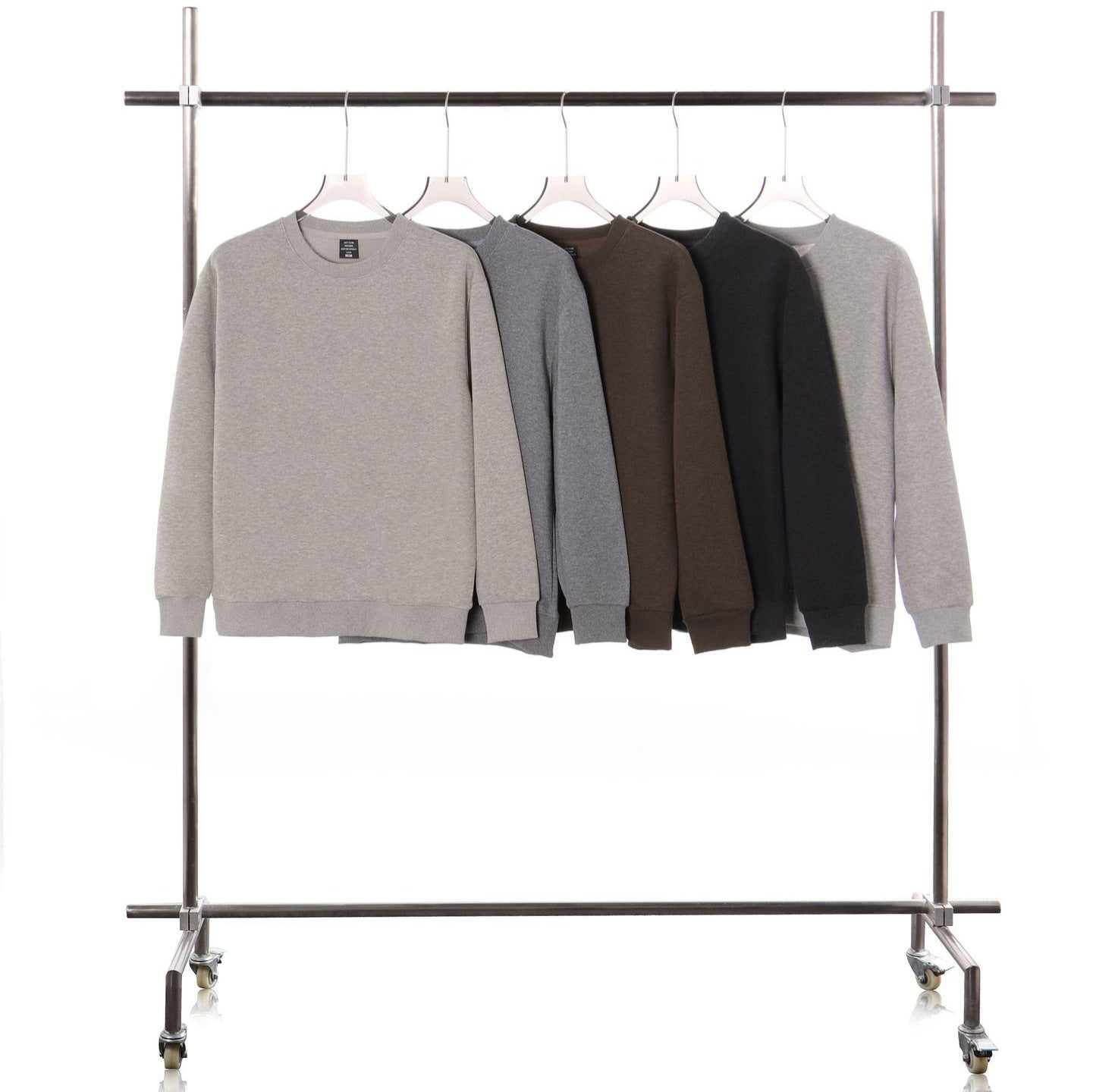 Loose fit crew neck long sleeve sweatshirt