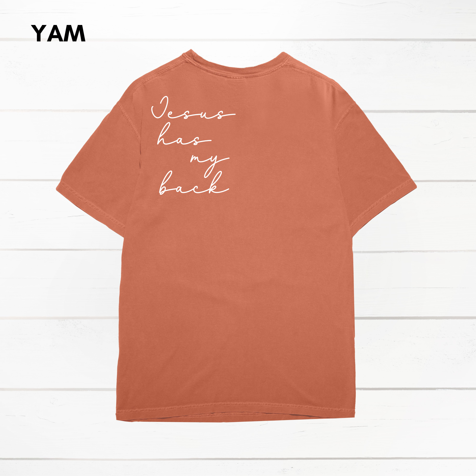 Jesus Has My Back Comfort Colors Heavyweight T-Shirt