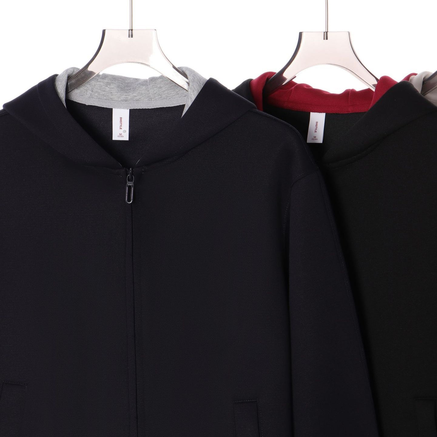 Color blocked zipper cardigan jacket