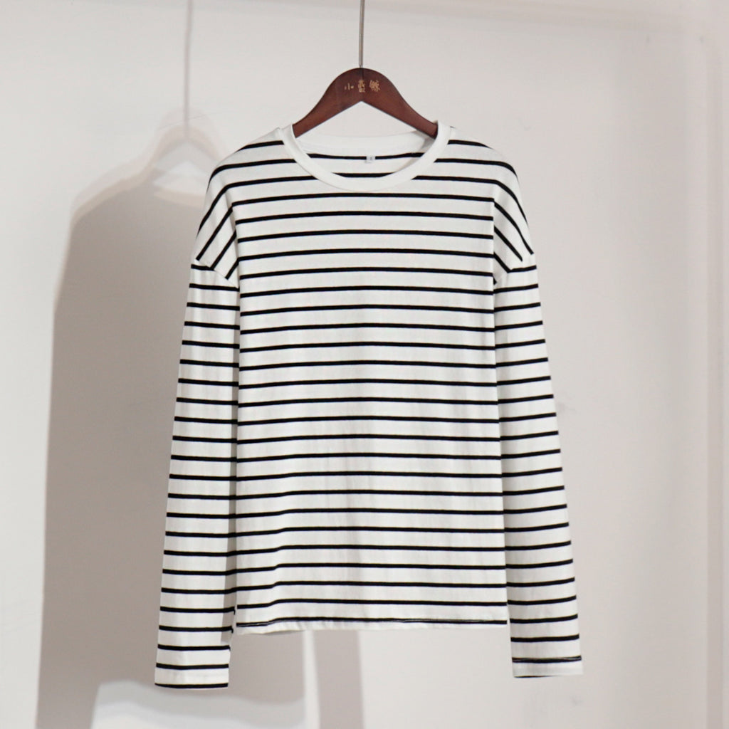 Long sleeved striped T-shirt