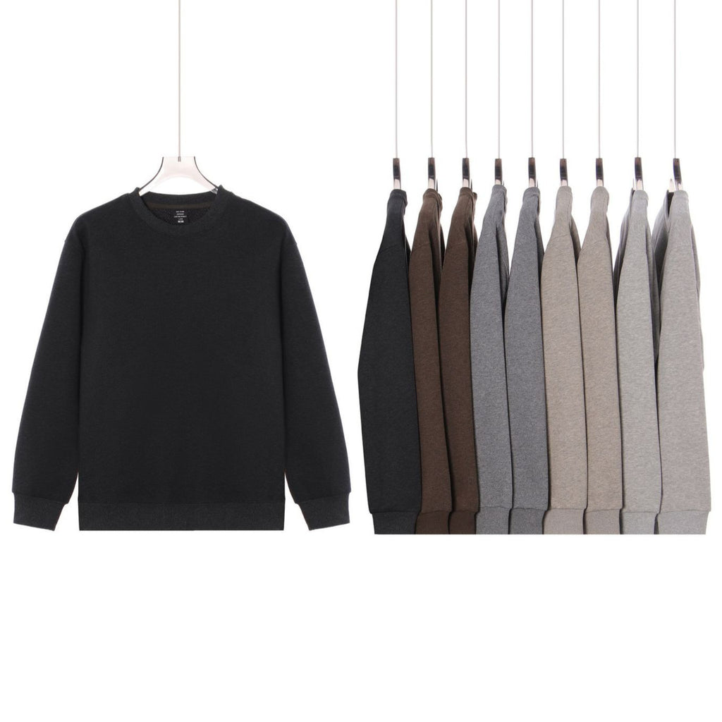 Loose fit crew neck long sleeve sweatshirt