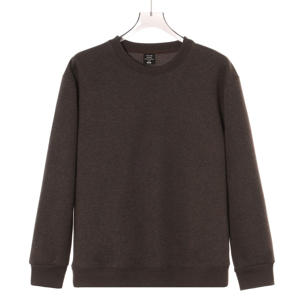 Loose round neck long sleeved sweatshirt for men