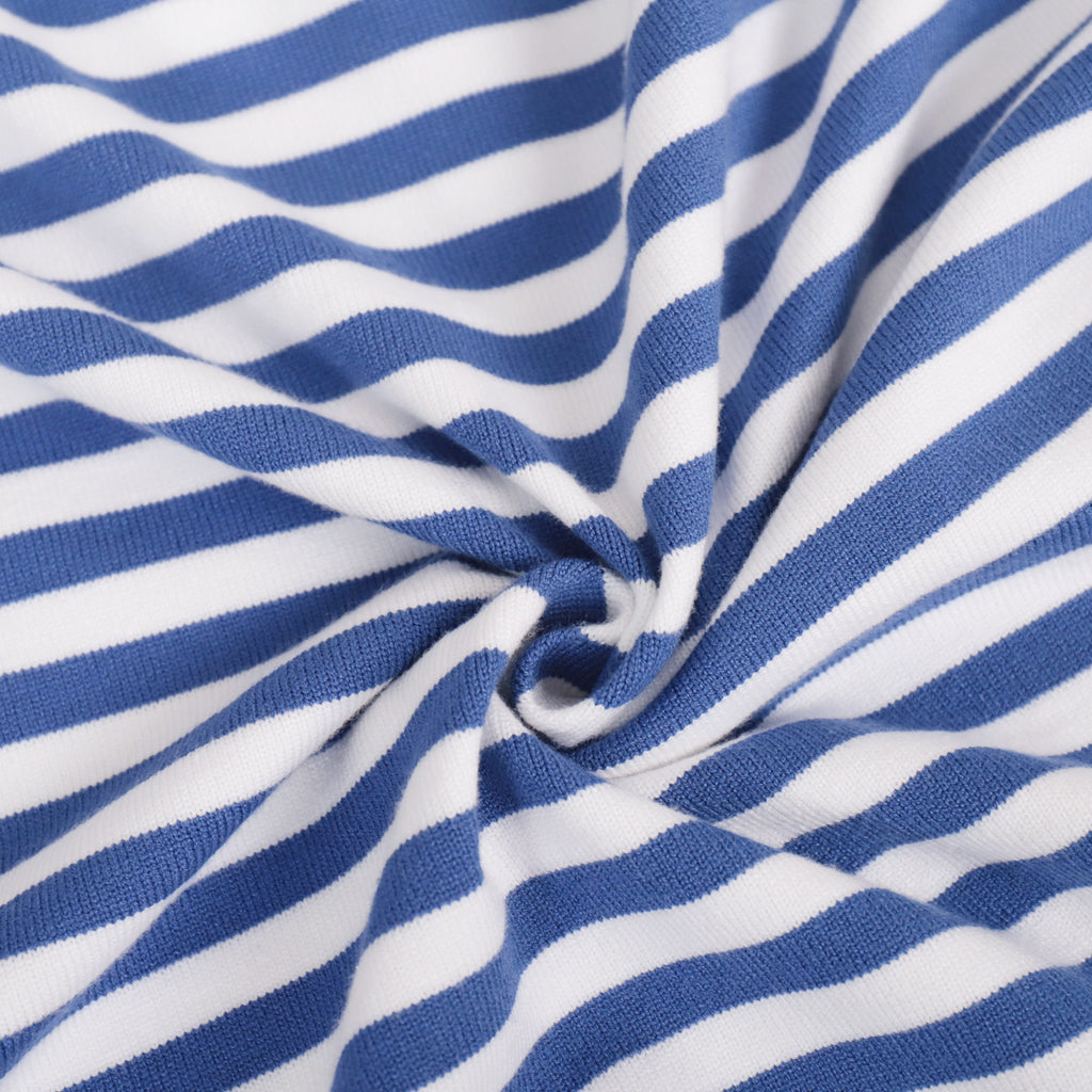 Round neck striped sweater