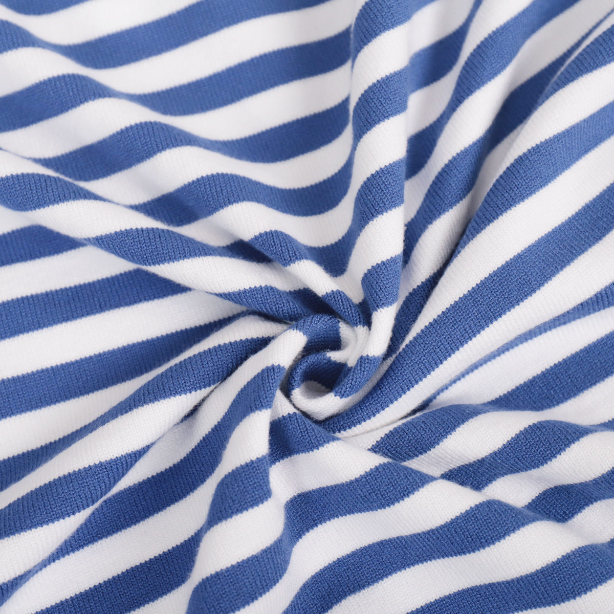 Round neck striped sweater