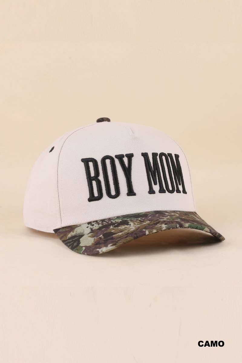 Boy Mom Two Tone Snapback Hat